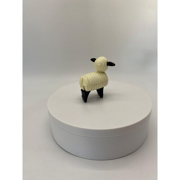 Vintage 70s Fisher-Price Play Family Farm Animal White Sheep Toy - Picture 4 of 8